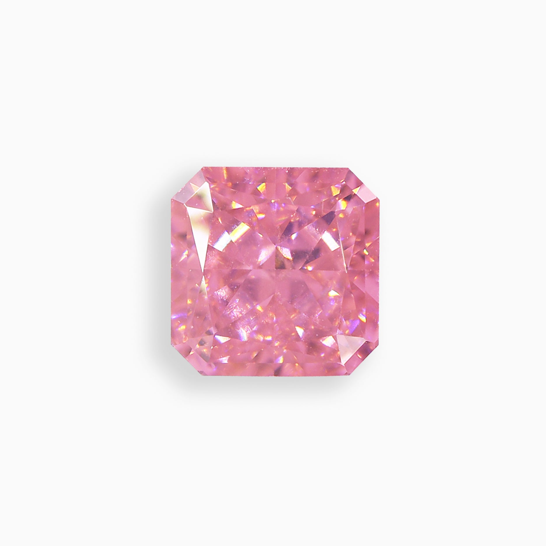 Aurora Pink 1.7ct Square Radiant Cut