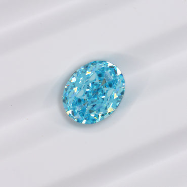 4ct Sea Blue Oval Cut