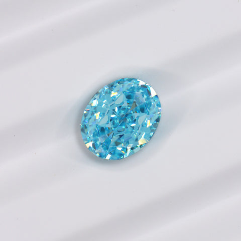 4ct Sea Blue Oval Cut