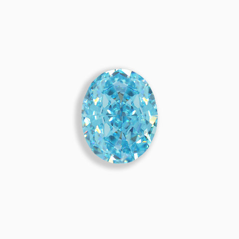 4ct Sea Blue Oval Cut