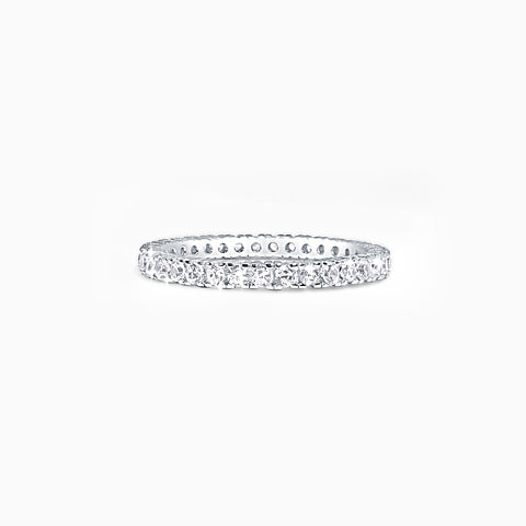 Oval Solitaire & Eternity Ring Set