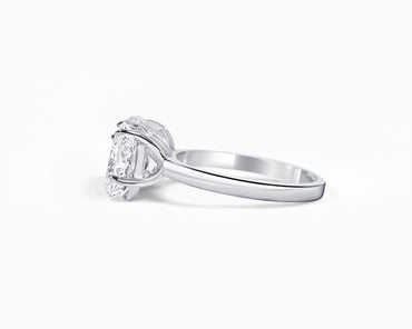 Toi et Moi Pear & Cushion Cut Ring